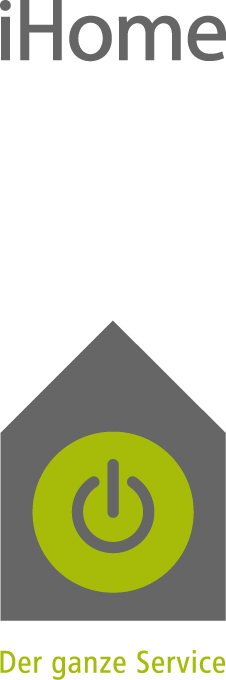 iHome Logo, Haus und Beschriftung